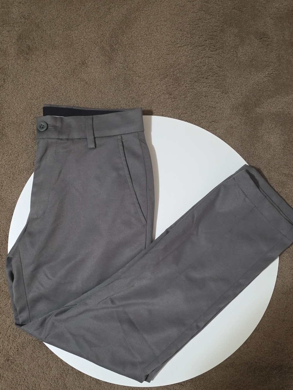 Amazon Essentials Men's Charcoal Gray Chinos